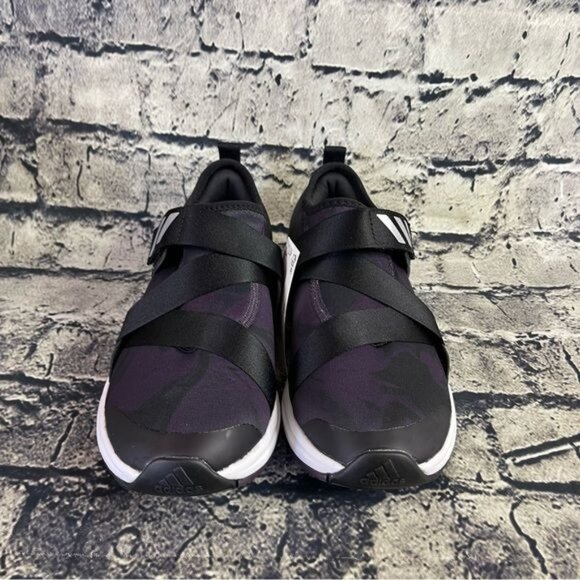 Adidas Fortarun Youth 6 Running Shoe Purple Black Strap Slip-on - Picture 6 of 13